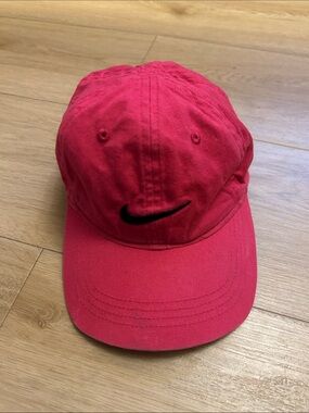 Nike Pink Red Low-Profile Swoosh Cap